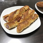 粉とクリーム - 食べやすい長さで切断