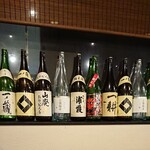 だんまや水産 - 陳列酒