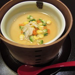 今半膳の茶碗蒸し。大きな器でボリューミィ！