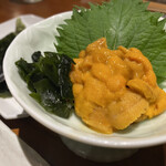 Kinkasaba Warayaki Sushi Kinji - 雲丹刺し