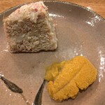 おすし 花富 - 毛蟹　ウニ