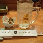 秀浜 - お通しとハイボール