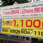 ラーメン二郎 - 周辺のコインパーキングの例