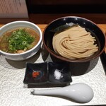 中華蕎麦 ひら井 - つけ蕎麦(少なめネギ追加)+辛み100円
