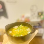 Bisutoro Sakaba Ichibariki - 牛モツとフレッシュレモンのアヒージョ