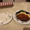 二葉會館 サンセール - ハンバーグとライス、言ってしまえば…。