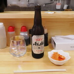 ラーメン 三亀 - ビールとつまみの大根