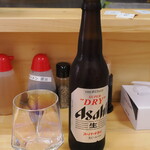 ラーメン 三亀 - ビール小瓶300円