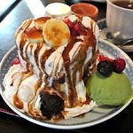 花椿 - 抹茶白玉パンケーキ