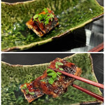 四季彩ダイニング　春 - ◯鰻の蒲焼き
      …パリっと焼かれた関西風の鰻蒲焼き。
      鰻苦手な私も…コレは美味しいと思う鰻です♪(  ´艸`)