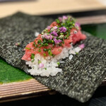 四季彩ダイニング　春 - ◯鮪の突先の巻き物