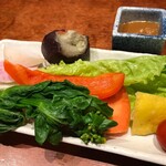 季節の野菜の前菜