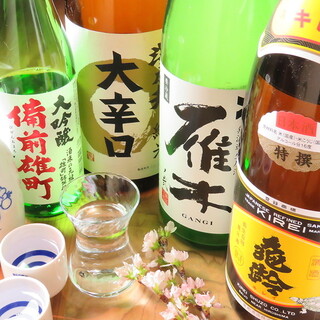 All-you-can-drink options are also available ◎ Various local sakes are also available.