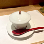 名駅 鮨 天野 - 茶碗蒸し 雲丹ソース和え