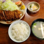 とんかつ 竹亭 - 上ひれかつ定食（１４００円）