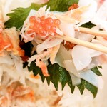 博多炉端 魚男 - いくら×蟹×いか　WAKE UP