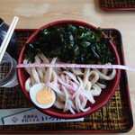 Idumiya - 冷やしワカメうどん大盛_830円　丼の直径21cm