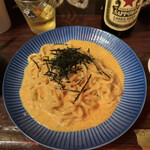 道しるべ - 生明太子と生クリームのパスタ