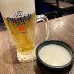 205464489 - 生ビールとマッコリ