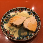 初音鮨 - 優しく炊いたあん肝　スープも美味い