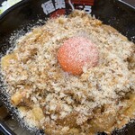 極楽うどん Ah-麺 - 麻婆釜玉（ミニライス付き）
