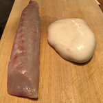 初音鮨 - フグの身と白子