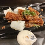 お好み焼き・鉄板焼き 蔵屋 - 広島名物　魚のすり身に玉ねぎを混ぜて揚げたやつ