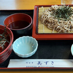 美ずき - 料理写真:マグロ漬丼＆ざるそばセット 1200円。