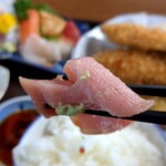御食事処 魚ふみ - 激旨だった大間の本マグロ大トロ