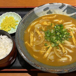 饂飩の四國 - カレーうどん(大感謝祭)･ご飯･漬物