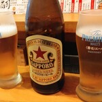 立ち喰い寿司　彩り亭 - 瓶ビール600円（税抜）
