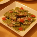 クッチーナ笑多 - 自家製ローマ風コッパ（豚のハム）ジェノバソース（６００円）２０１３年８月