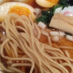 鳥人 - カタメの麺の感じ