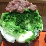 目白 志むら - 宇治金時。中にも小豆が入っている。