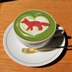 Cafe Kitsune - Matcha Strawberry Latte　850円