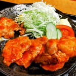 茶寮 ふ川 - 道産豚のポークチャップ