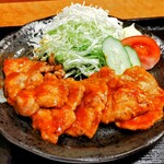 茶寮 ふ川 - 道産豚のポークチャップ