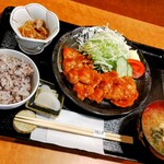 茶寮 ふ川 - 道産豚のポークチャップ膳