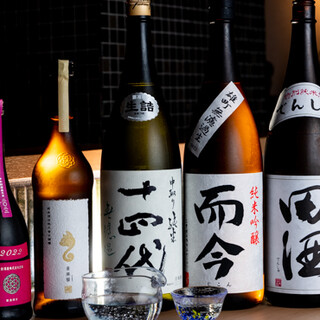用喜歡的美酒幹杯!備齊了日本酒、燒酒、葡萄酒等。
