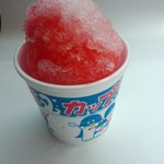 杉原お好み焼店 - かき氷（いちご）<税込>170円(2013.08.10)