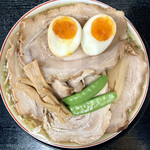 Mizusawaya - ④煮卵入り柔らかバラ肉そば  並 （税抜き1,120円）