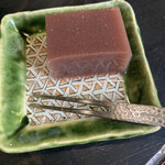 蕎麦屋 侍 - 奥様手製の水羊羹