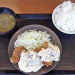 Kara yama - チキン南蛮定食（ご飯大盛り）