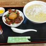 鳥良商店 - とりそば＆どて飯セット