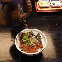 うなぎ藤田 白金台店 - お出汁を注いで・・