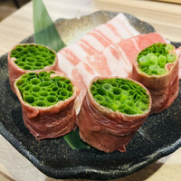 黄金出汁しゃぶと江戸前寿司 肉のあさつ 梅田お初天神店 - 