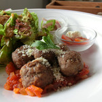 トマトソースのミートボール（季節のプレートランチ）