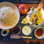 Shouei An - 大海老天せいろ（2,050円） +そば大盛り（300円）