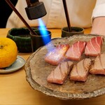 鮨おにかい＋1 - 大トロの炙り