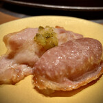 Risouan - 佐賀牛と若楠ポークの炙り寿司